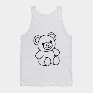 Custom Bear outline W/ Tentacle Bear on the Back Tank Top